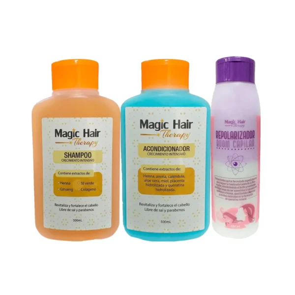 KIT BLACK CRECIMIENTO Y REPARACION MAGIC HAIR