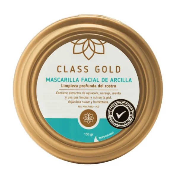 MASCARILLA FACIAL DE ARCILLA 125 GRAMOS CLASS GOLD