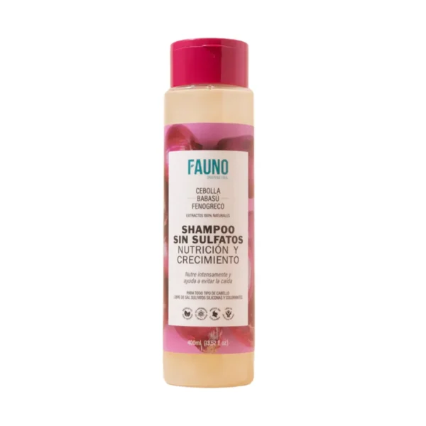 SHAMPOO SIN SULFATOS NUTRICION Y CRECIMIENTO FAUNO 400 ML