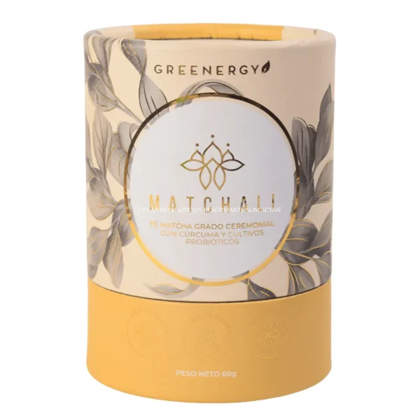 TÉ MATCHA GRADO CEREMONIAL CON CURCUMA Y PROBIOTICOS MATCHALI