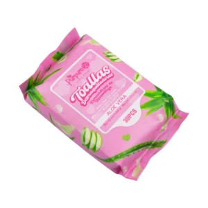 PAÑITOS DESMAQUILLANTES CON ALOE VERA PURPURE