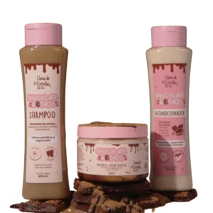 KIT CAPILAR DE CHOCOLATE ROSADO LLUVIA DE ESTRELLAS